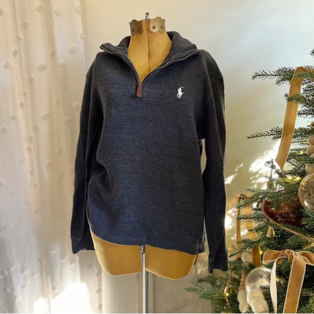 ✨ Polo by Ralph Lauren Quarter-zip Sweatshirt